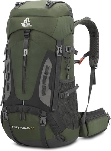 60l hiking camping backpack - camping,